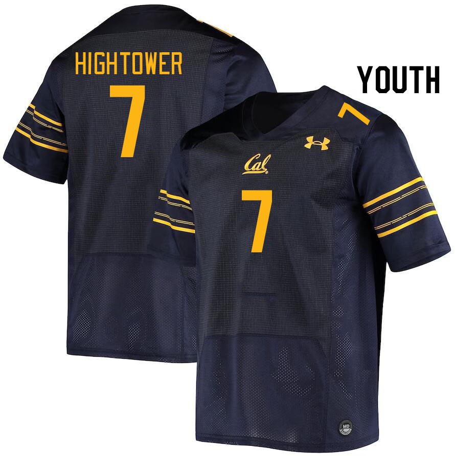 Youth #7 Brian Hightower California Golden Bears College Football Jerseys Stitched Sale-Navy